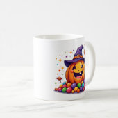 Mooie Halloween pompoen snoep mok (Voorkant rechts)