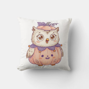 Mooie Halloween Pompoen Uil Persoonlijk Kussen
