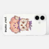 Mooie Halloween Pompoen Uil Persoonlijke iPhone Ho Case-Mate iPhone Case (Achterkant (horizontaal))