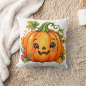 Mooie Halloween Pompoen Worp Kussen | Whimsical Fa (Deken)