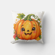 Mooie Halloween Pompoen Worp Kussen | Whimsical Fa