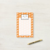 Mooie Halloween Skelet Pompoen Confetti Strooideco Post-it® Notes (Op bureau)