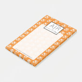 Mooie Halloween Skelet Pompoen Confetti Strooideco Post-it® Notes (Schuin)