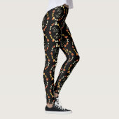 Mooie Halloween Snoepje Doodle Krans Leggings (Rechts)