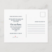 Mooie Halloween-thema spookhuis wijzig adres Aankondigingskaart (Achterkant)