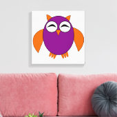 Mooie Halloween-uil canvasprint Canvas Afdruk (Insitu (Woonkamer))