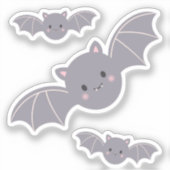 Mooie Halloween Vleermuis Stickers (Voorkant)