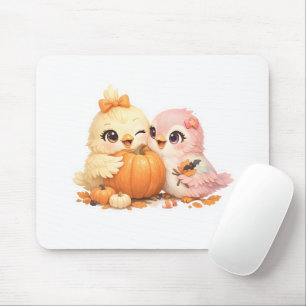 Mooie Halloween Vogel Vrienden Bureaumuis Mat Muismat