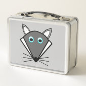 Mooie Halloween Wolf Metalen Lunchbox (Achterkant)