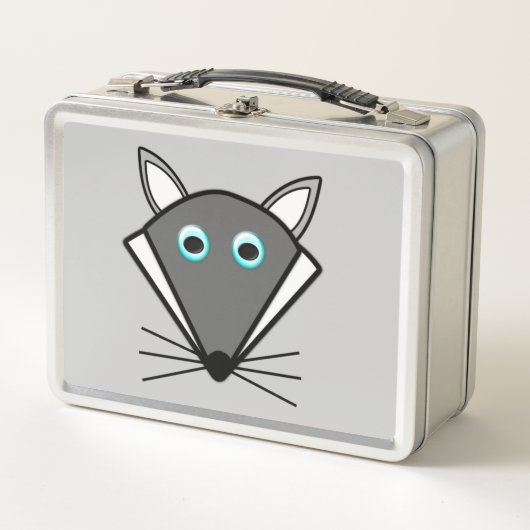 Mooie Halloween Wolf Metalen Lunchbox (Voorkant)