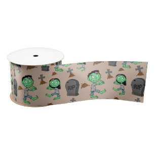 Mooie Halloween Zombie Patroon Lint Griezeldiens