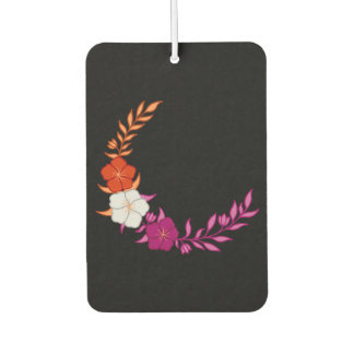 Mooie halve maan van subtiele lesbische bloemen luchtverfrisser