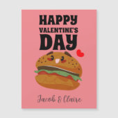 Mooie hamburger, Happy valentijn personaliseert na (Voorkant)