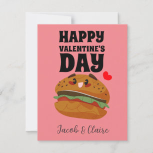 Mooie hamburger, Happy valentines-dag personalisee