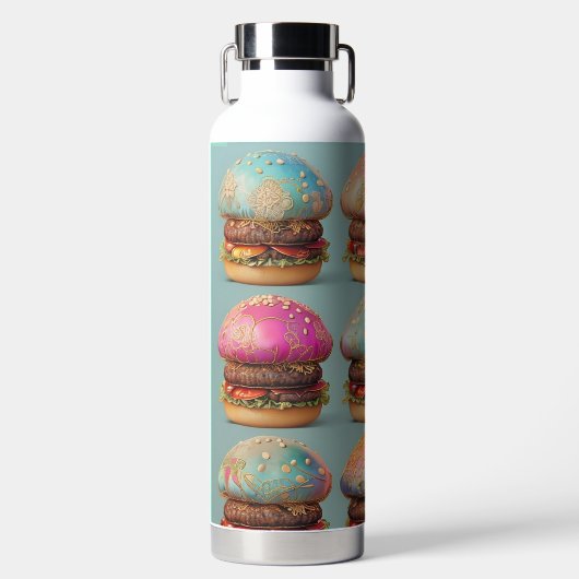 Mooie hamburgers waterfles (Voorkant)