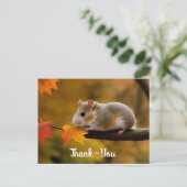 Mooie Hamster Bedankkaart Briefkaart (Staand voorkant)