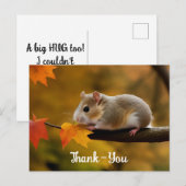Mooie Hamster Bedankkaart Briefkaart (Voorkant / Achterkant)