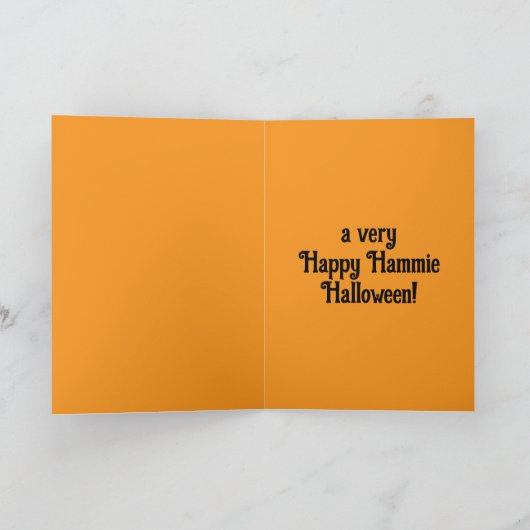 Mooie Hamster Halloween Kaart (Binnen)