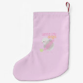 Mooie hamster kerstkous kleine kerstsok (Achterkant)