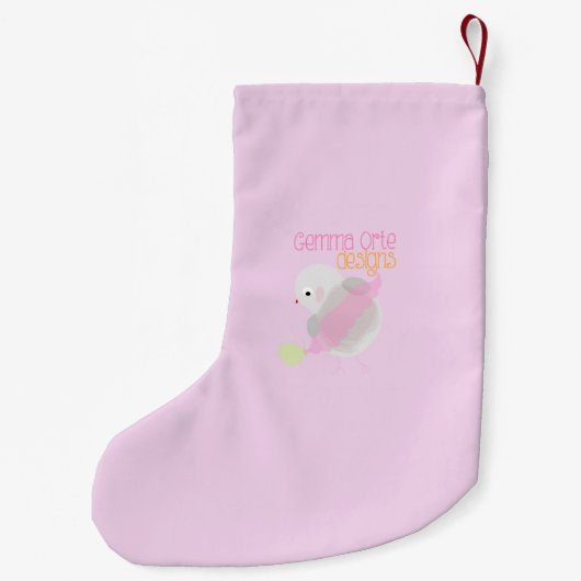 Mooie hamster kerstkous kleine kerstsok (Achterkant)