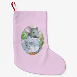 Mooie hamster kerstkous kleine kerstsok