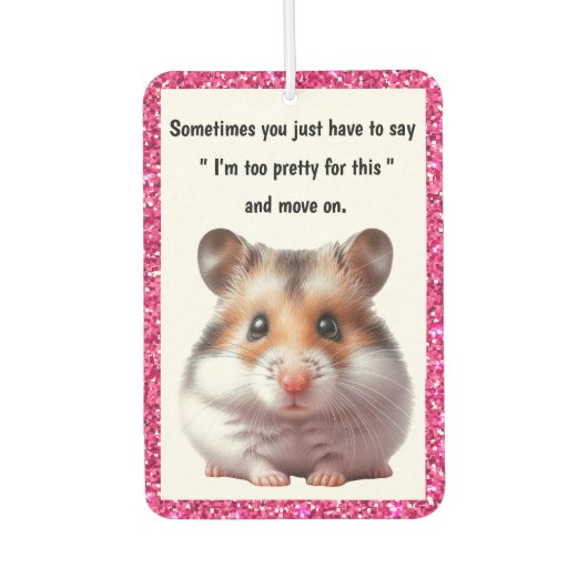 Mooie Hamster Luchtverfrisser (Voorkant)