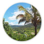 "MOOIE HANALEI OVERLOOK" KERAMISCHE KNOP (Voorkant)