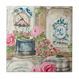 Mooie Hand ambachten Rustieke keuken backsplash Tegeltje