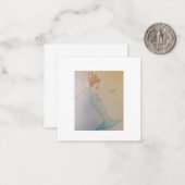 Mooie hand geïllustreerde Zeemeerminikaart Notitiekaartje (Voorkant / Achterkant in situ)