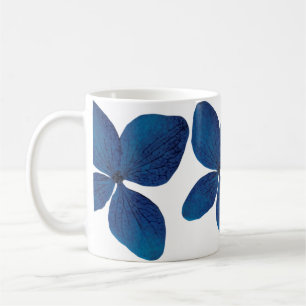 Mooie hand geschilderde waterkleur Donkerblauw Koffiemok