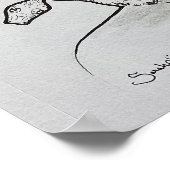 Mooie Hand getrokken Medusa Poster (Hoek)