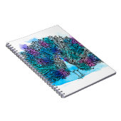 Mooie hand getrokken Peacock-vogel bestaat uit vee Notitieboek (Rechterzijde)