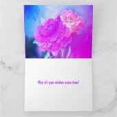 Mooie handbeschilderde rozen voor speciale gelegen kaart (Binnen)