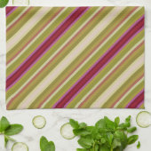 Mooie handdoek met een diagonale streep (Gevouwen)