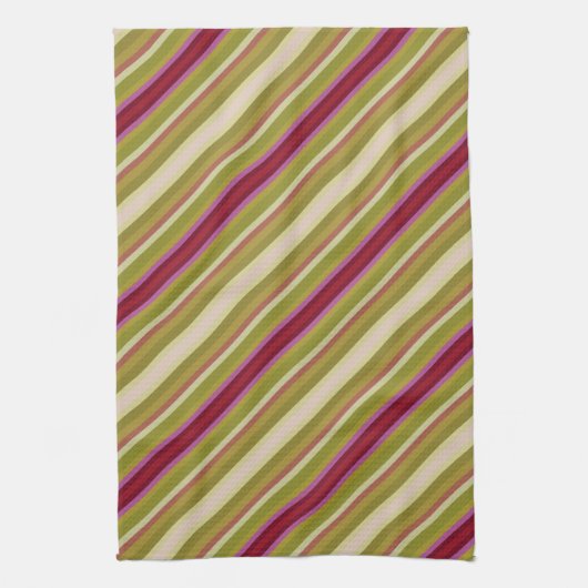 Mooie handdoek met een diagonale streep (Verticaal)