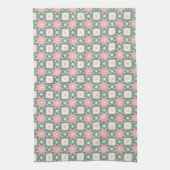 Mooie handdoek met sterren en vierkanten (Verticaal)