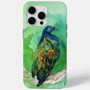 Mooie handgeschilderde bedreigde Nicobarduif iPhone 15 Pro Max Hoesje