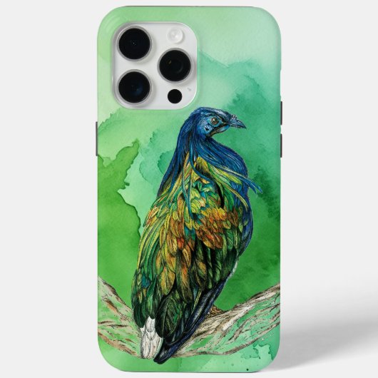 Mooie handgeschilderde bedreigde Nicobarduif Case-Mate iPhone Case (Achterkant)