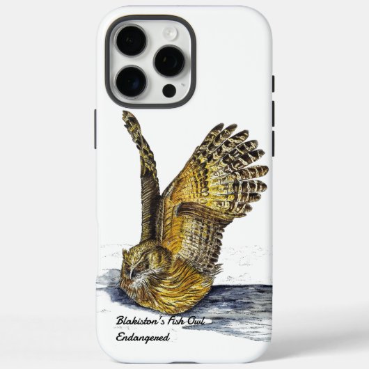 Mooie handgeschilderde bedreigde visuil (vogel) Case-Mate iPhone case (Achterkant)