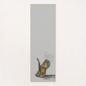 Mooie handgeschilderde bedreigde visuil yogamat (Voorkant)