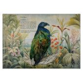 Mooie handgeschilderde Nicobar duif Snijplank (Voorkant)