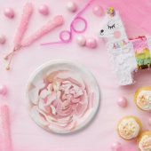 Mooie handgeschilderde pioenprint papieren bordje (Feest)