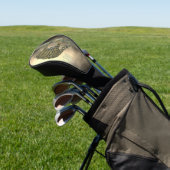 Mooie handgeschilderde wolken luipaard golfheadcover (Insitu)