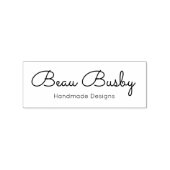 Mooie handgeschreven script rubberstempel (Gestempeld)