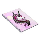 Mooie handgeschreven Wolf Art School-laptop Notitieboek (Rechterzijde)