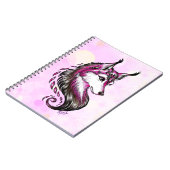 Mooie handgeschreven Wolf Art School-laptop Notitieboek (Linkerzijde)