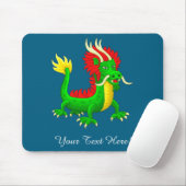 Mooie handgetekende Chinese Draak Muismat (Met muis)