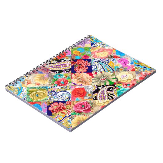 Mooie handgetrokken tuin Florentieel patroon met b Notitieboek (Linkerzijde)