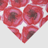 Mooie handschilderde Waterverf papegaaibloemen Tissuepapier (Detail)