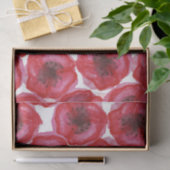 Mooie handschilderde Waterverf papegaaibloemen Tissuepapier (Geschenk)